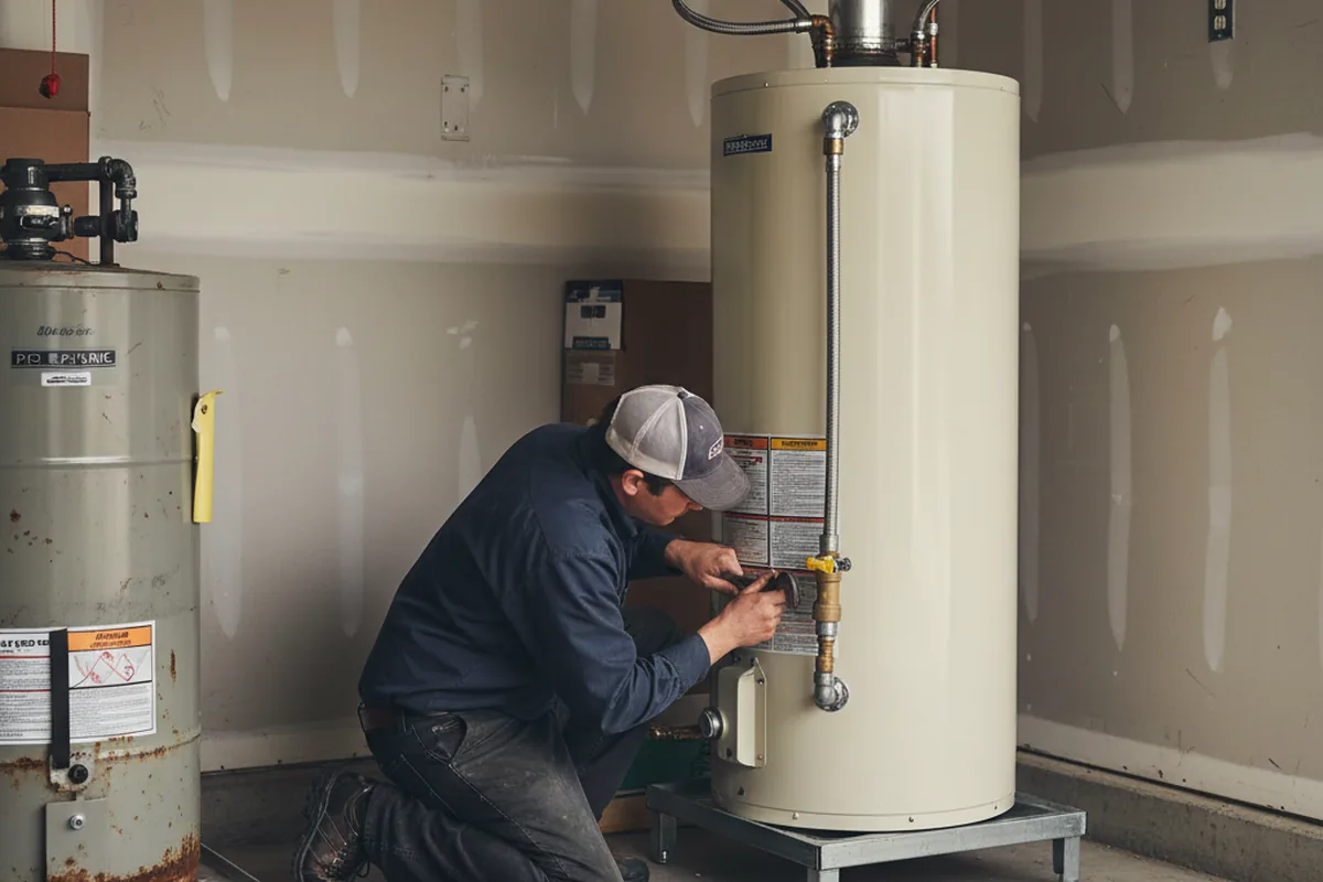 Water heater and shutoff valve replacement in Marianna